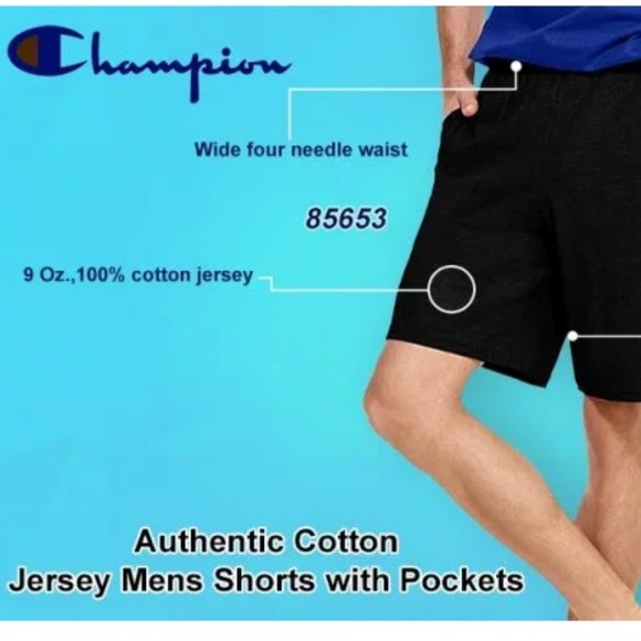 Champion Authentic Pocketed Jersey Athletic Shorts - Picture 6 of 8